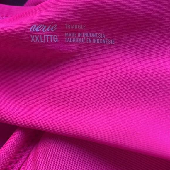 Aerie hot pink swim bikini top! Xxl- NWOT! - Picture 3 of 3